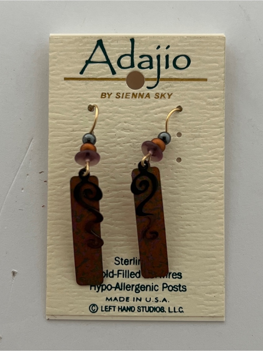 Adajio Earrings Left Hand Studio Sierra Sky Coppery Southwest Style